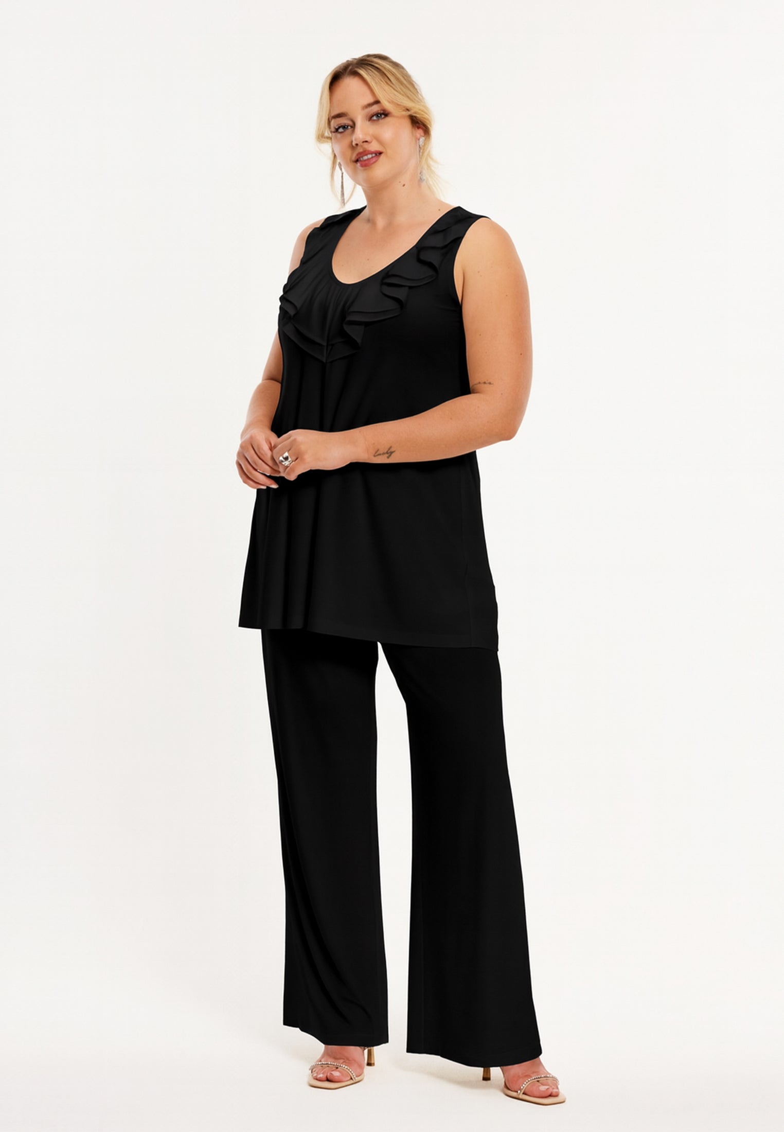 Singlet Flare mit Rüschen R DOLCE von Yoek