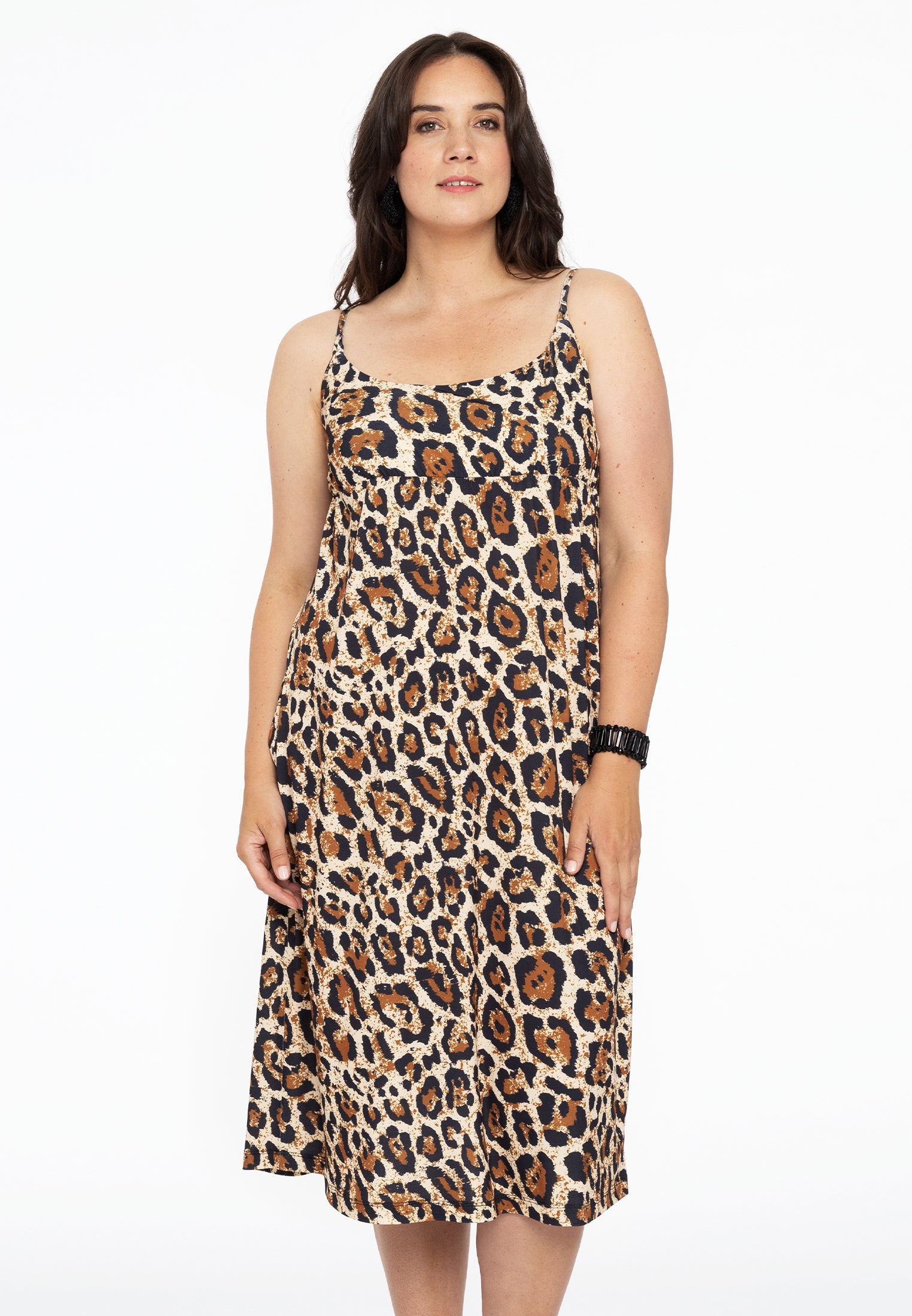 Spaghetti-Kleid LEOPARD von Yoek