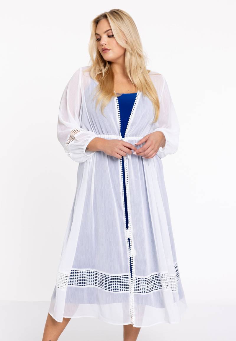 Strickjacke mit Spitze VOILE von Yoek