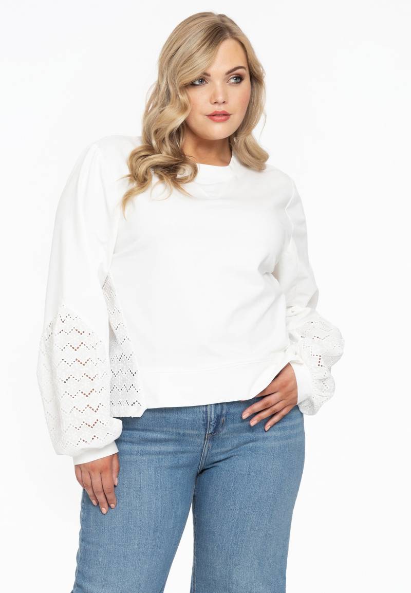 Sweatshirt mit Spitze von Yoek