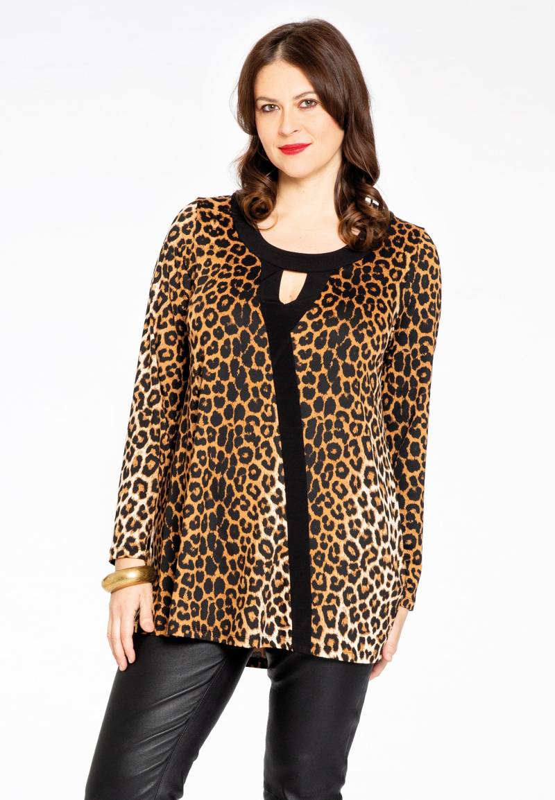 Tunika flare asymmetrisch LEOPARD von Yoek