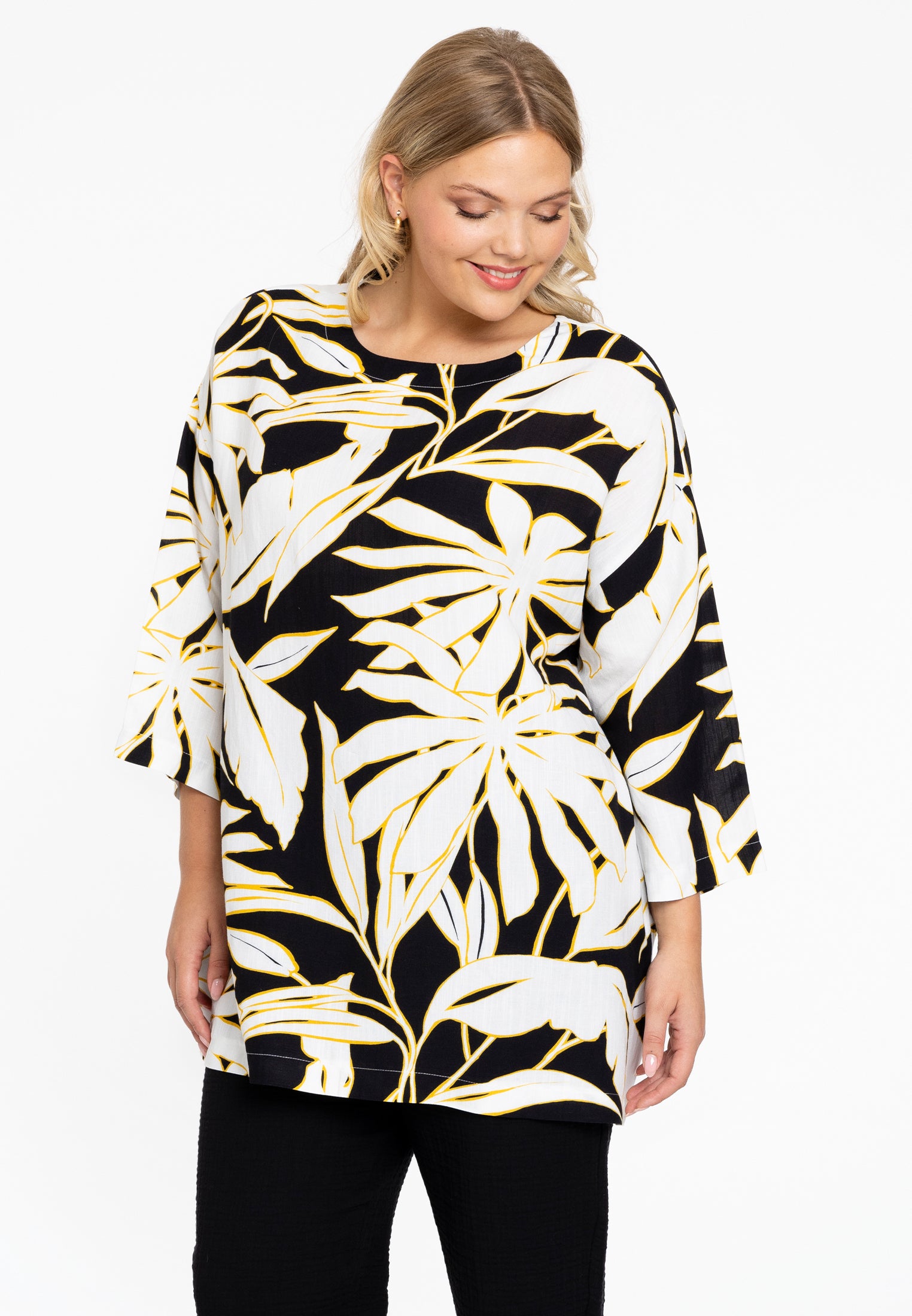 Tunika quadratisch PALMIER von Yoek