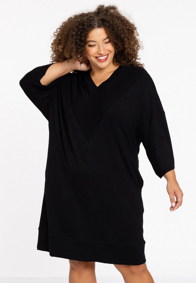 YOEK A-Linien-Kleid Damen Kleid mit V-Ausschnitt von YOEK