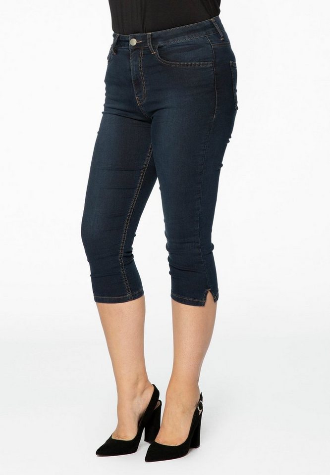 YOEK High-waist-Jeans Damen Caprijeans Große Größen von YOEK