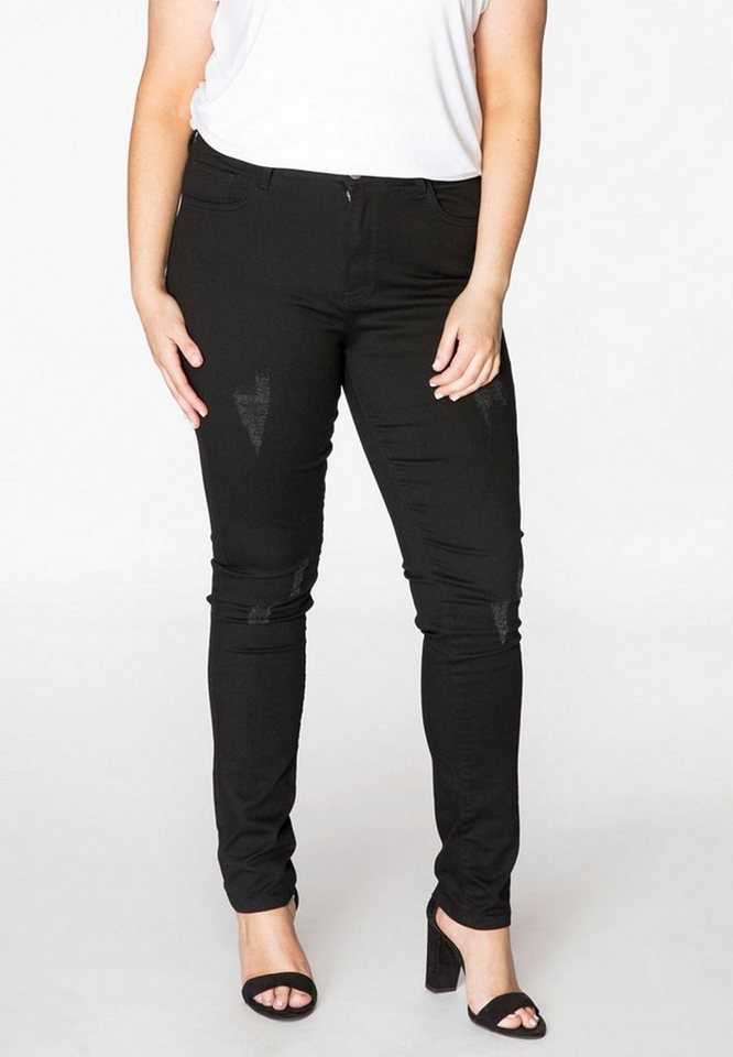 YOEK High-waist-Jeans Damen Slim-fit-Jeans Große Größen großen Größen von YOEK