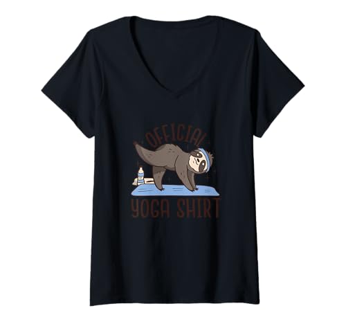 Damen Yoga Meditation Mandala Motiv Spiritualität Lotus T-Shirt mit V-Ausschnitt Damen Yoga Meditation Mandala Motiv Spiritualität Lotus T-Shirt mit V-Ausschnitt von Yoga Achtsamkeit Entspannung