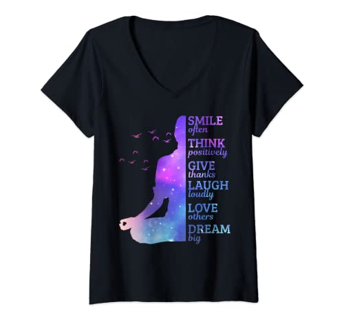 Damen Meditation Yoga Buddhismus Sprituell Spruch Geschenk T-Shirt mit V-Ausschnitt Damen Meditation Yoga Buddhismus Sprituell Spruch Geschenk T-Shirt mit V-Ausschnitt von Yoga Apparel Co.