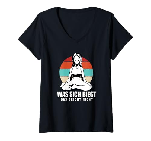 Damen Yogalehrerin Motivation Yogi Meditation Frauen Gadgets Yoga T-Shirt mit V-Ausschnitt Damen Yogalehrerin Motivation Yogi Meditation Frauen Gadgets Yoga T-Shirt mit V-Ausschnitt von Yoga Gadgets Frauen und Yogi Geschenk