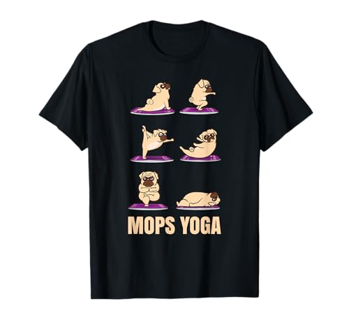 Yogalehrer Meditation Yoga Damen - Mops Yoga T-Shirt Yogalehrer Meditation Yoga Damen - Mops Yoga T-Shirt von Yoga Kleidung Frauen Meditation Yogalehrer