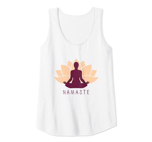 Damen Buddha Om Lotusblüte Lotus Yoga Namaste Tank Top Damen Buddha Om Lotusblüte Lotus Yoga Namaste Tank Top von Yoga-Kleidung & Meditations-Top für Frauen