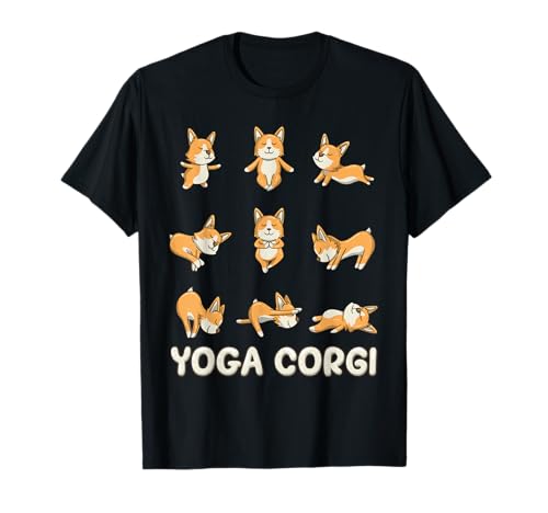 Corgi Yoga Shirt Corgi Yoga Pose Meditation Men Women Kids T-Shirt Corgi Yoga Shirt Corgi Yoga Pose Meditation Men Women Kids T-Shirt von Yoga Lovers Co
