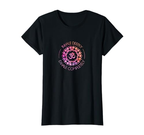 Damen Yoga Meditation Mandala Inhale Exhale Outfit T-Shirt Damen Yoga Meditation Mandala Inhale Exhale Outfit T-Shirt von Yoga Outfits