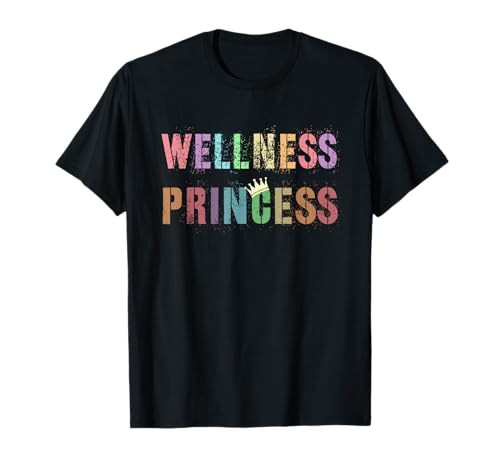 Rockstar WELLNESS PRINCESS Health Crew-Turnschuh für Mädchen T-Shirt von Yoga Recovery Taichi Fitness Rock Star Ninja Nurse