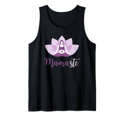 Yoga Schwanger Mama | Namaste Mamaste für Mutter Tank Top von Yoga Schwangerschaft Designs