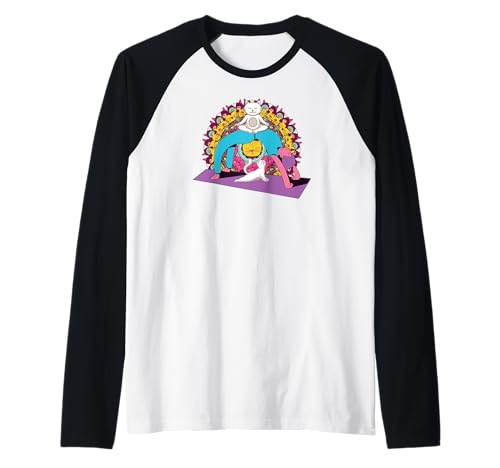 Yoga Chakra Mandala Meditation Frauen Yoga Katze Pilates Raglan von Yoga Shirts Damen und Herren Geschenke Zubehör