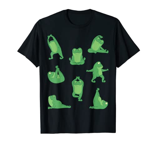 Yoga Stellungen Frosch Damen Herren Kinder Frauen Frösche T-Shirt Yoga Stellungen Frosch Damen Herren Kinder Frauen Frösche T-Shirt von Yoga Stellungen Frosch Mediation