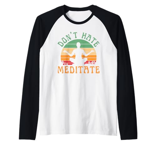 Yoga Meditate Peace Zen Meditation Namaste Frauen Raglan Yoga Meditate Peace Zen Meditation Namaste Frauen Raglan von Yoga Style
