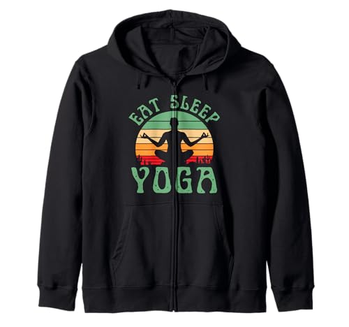Yogi Eat Sleep Yoga Lustige Meditation Zen Namaste Frauen Kapuzenjacke Yogi Eat Sleep Yoga Lustige Meditation Zen Namaste Frauen Kapuzenjacke von Yoga Style