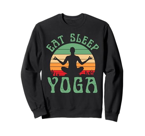 Yogi Eat Sleep Yoga Lustige Meditation Zen Namaste Frauen Sweatshirt Yogi Eat Sleep Yoga Lustige Meditation Zen Namaste Frauen Sweatshirt von Yoga Style