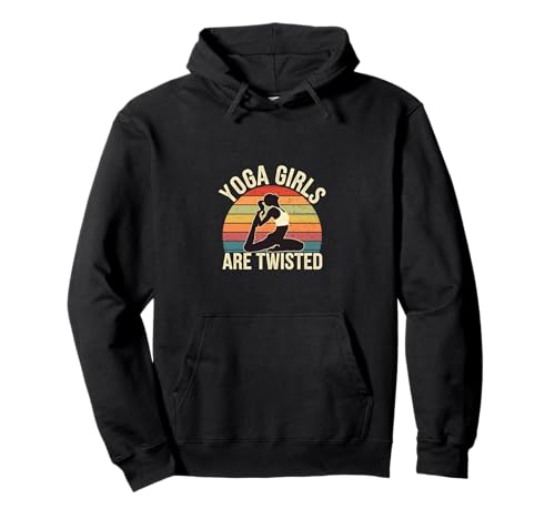 Yoga Girls Are Twisted Exercise Meditation Jokes ----- Pullover Hoodie von Yoga Wortspiele Übung
