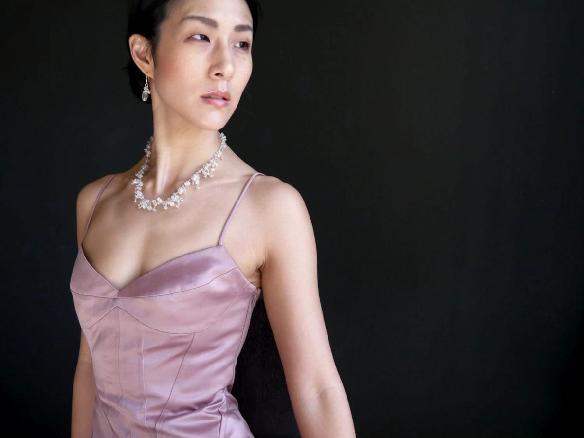 Aquamarin Quarz Kristall Sterling Silber Schlüsselbein Halskette Floral Petal Vine März Birthstone von YogaChickJewelry