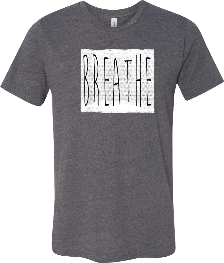 Atmen Burnout Yoga T-Shirt = Breathe-3650 von YogaClothingForYou