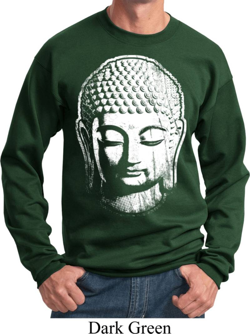 Big Buddha Kopf Yoga Sweatshirt = Pc90-Bigbh von YogaClothingForYou