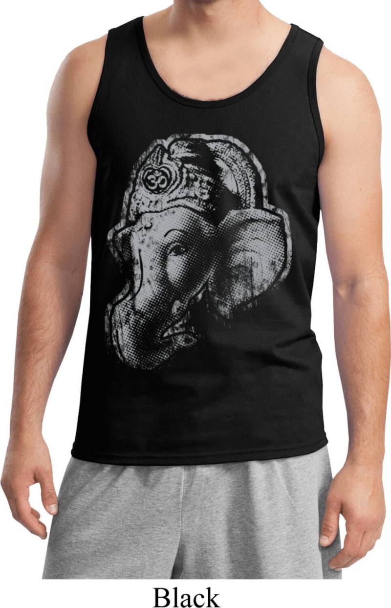 Big Ganesha Profil Herren Yoga Tank Top = 2200-Bigprofile von YogaClothingForYou