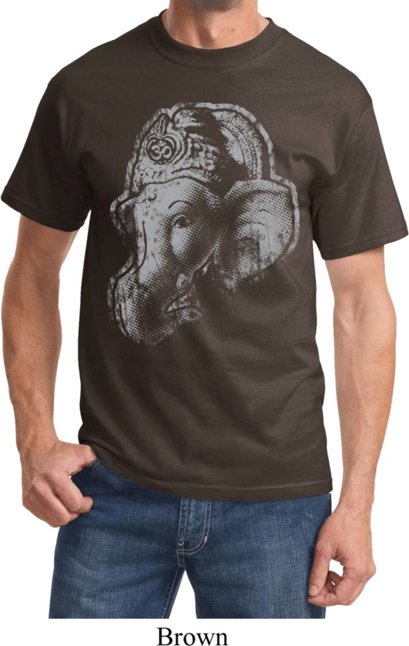 Big Ganesha Profil Yoga T-Shirt = Pc61-Bigprofile von YogaClothingForYou