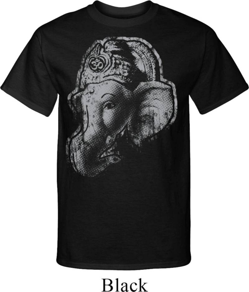 Big Ganesha Profil Yoga Tall T-Shirt = Pc61T-Bigprofile von YogaClothingForYou