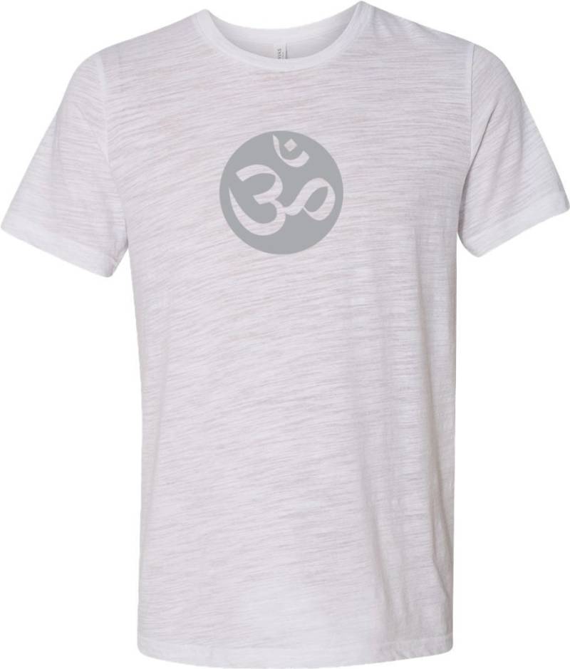 Big Om Print Burnout Yoga T-Shirt = Bigom-3650 von YogaClothingForYou