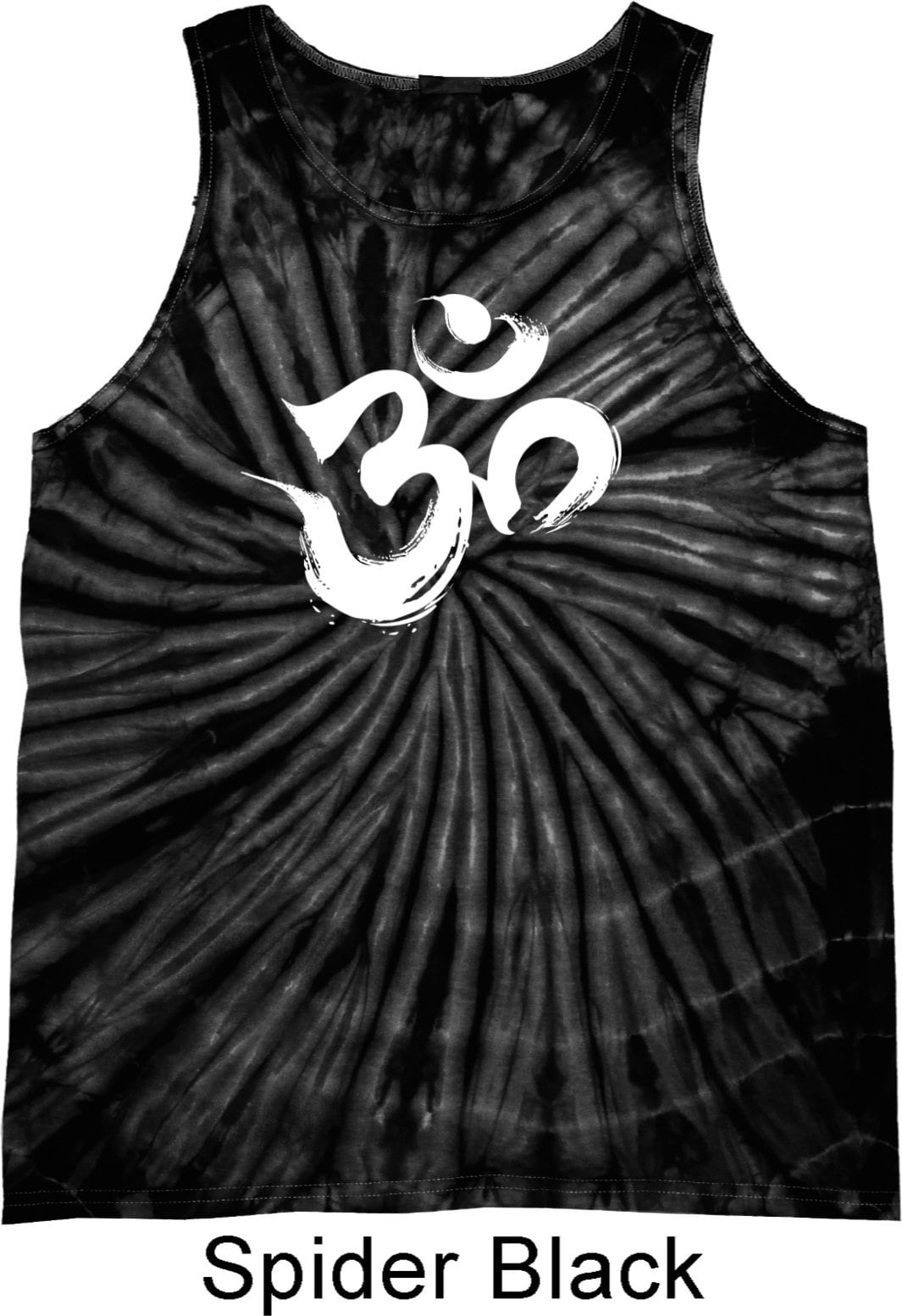 Brushstroke Aum Yoga Tie Dye Tank Top = 3500-Brushstroke von YogaClothingForYou