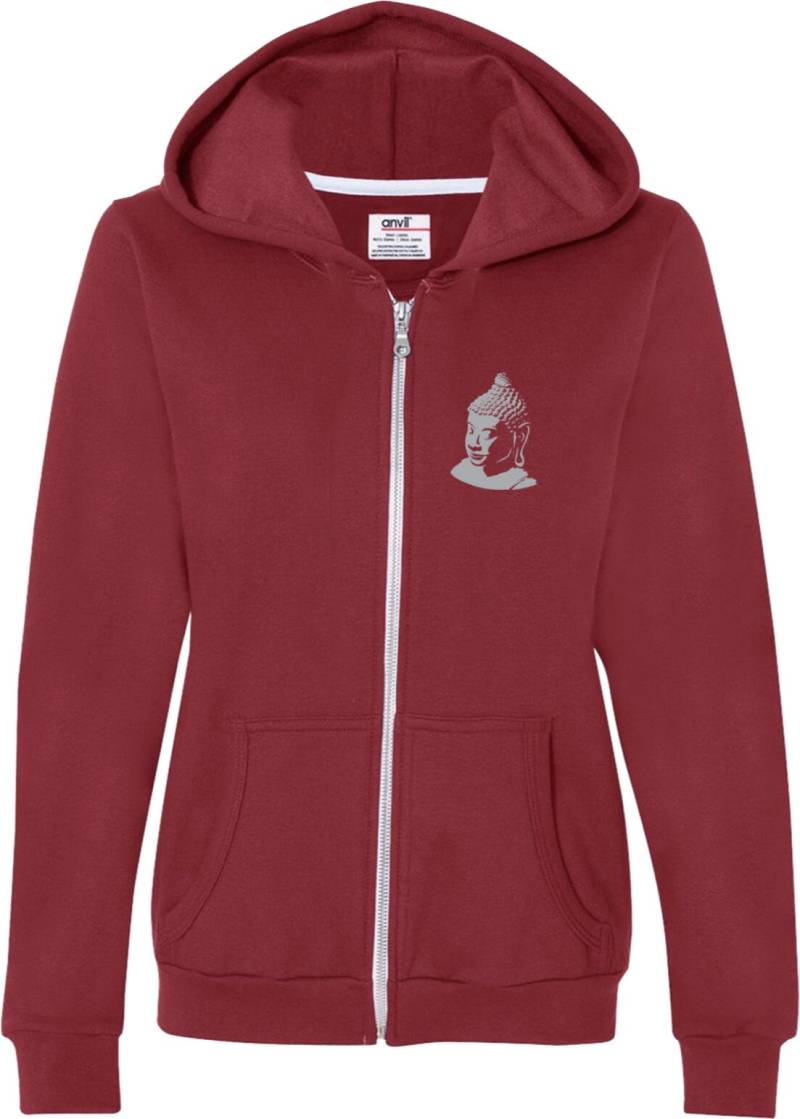 Buddha Tasche Print Damen Yoga Voller Zip Hoodie = Buddha-Pp-71600Fl von YogaClothingForYou