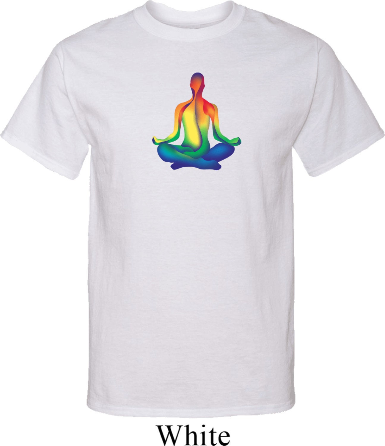 Chakra Lotus Pose Yoga Hoch T-Shirt = Pc61T-Chakrapose von YogaClothingForYou