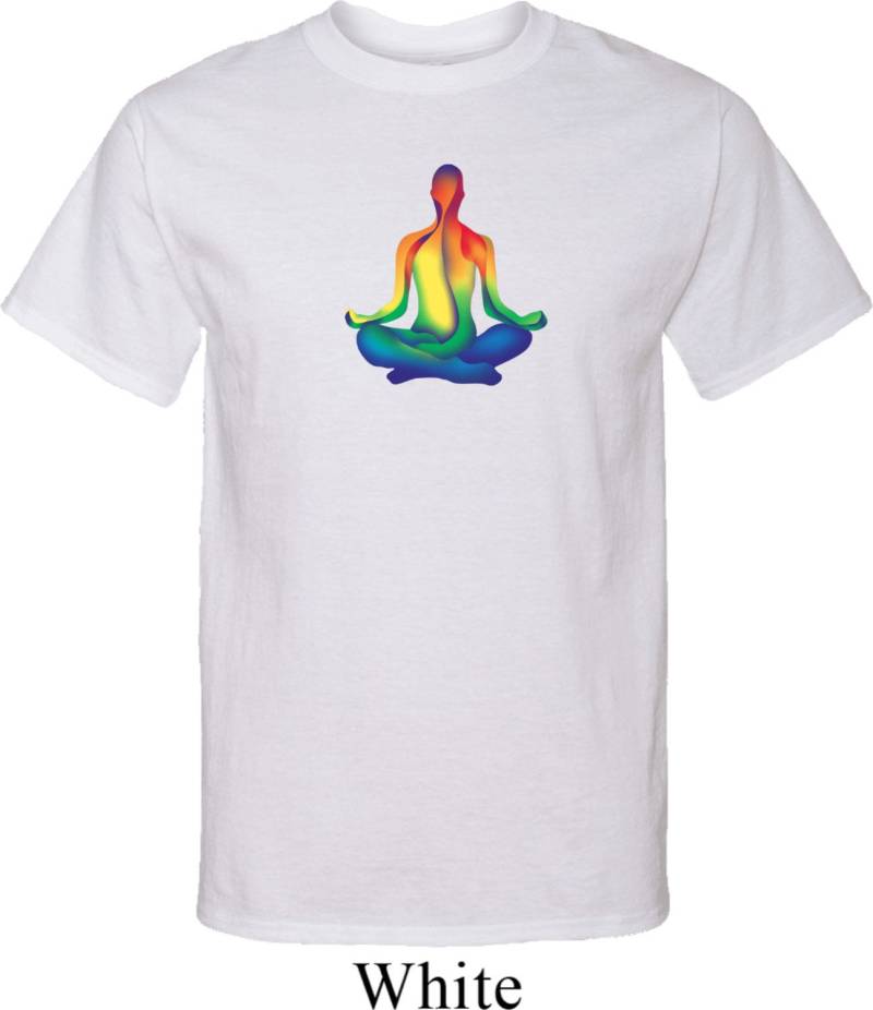 Chakra Lotus Pose Yoga Hoch T-Shirt = Pc61T-Chakrapose von YogaClothingForYou