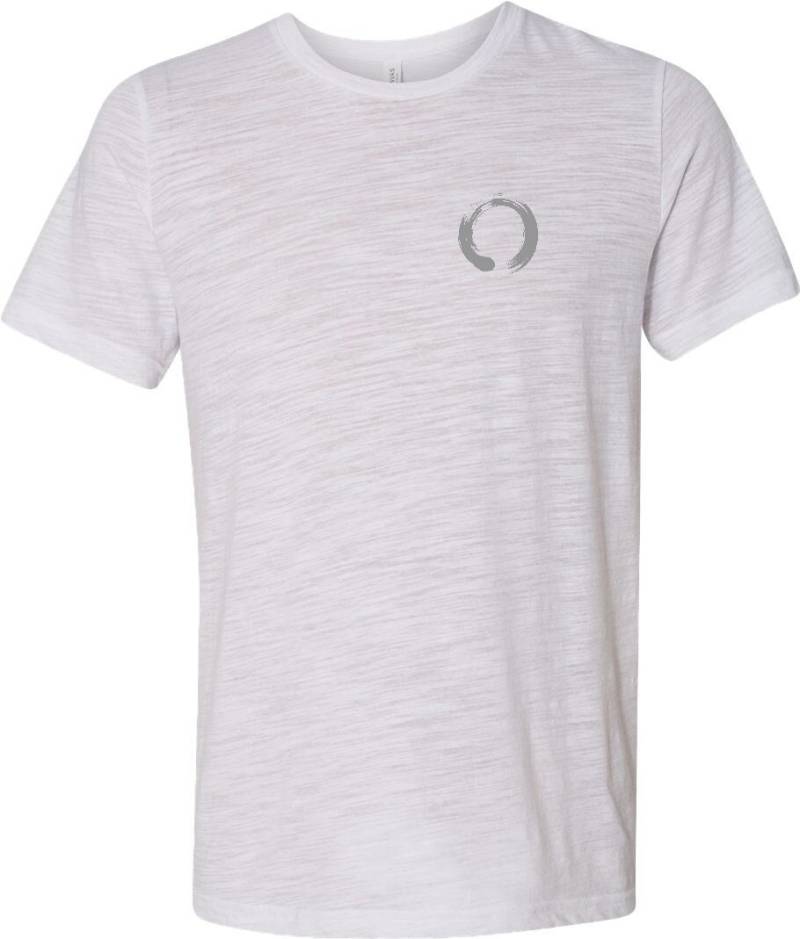 Enso Zen Kreis Pocket Print Ausbrenner Yoga-T-Shirt = Enso-Pp-3650 von YogaClothingForYou