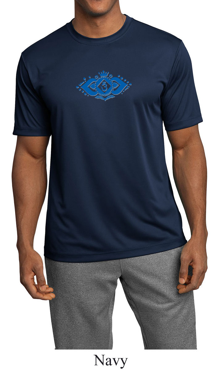 Floral Ajna Yoga Feuchtigkeit Wicking T-Shirt = St350-Floralajna von YogaClothingForYou