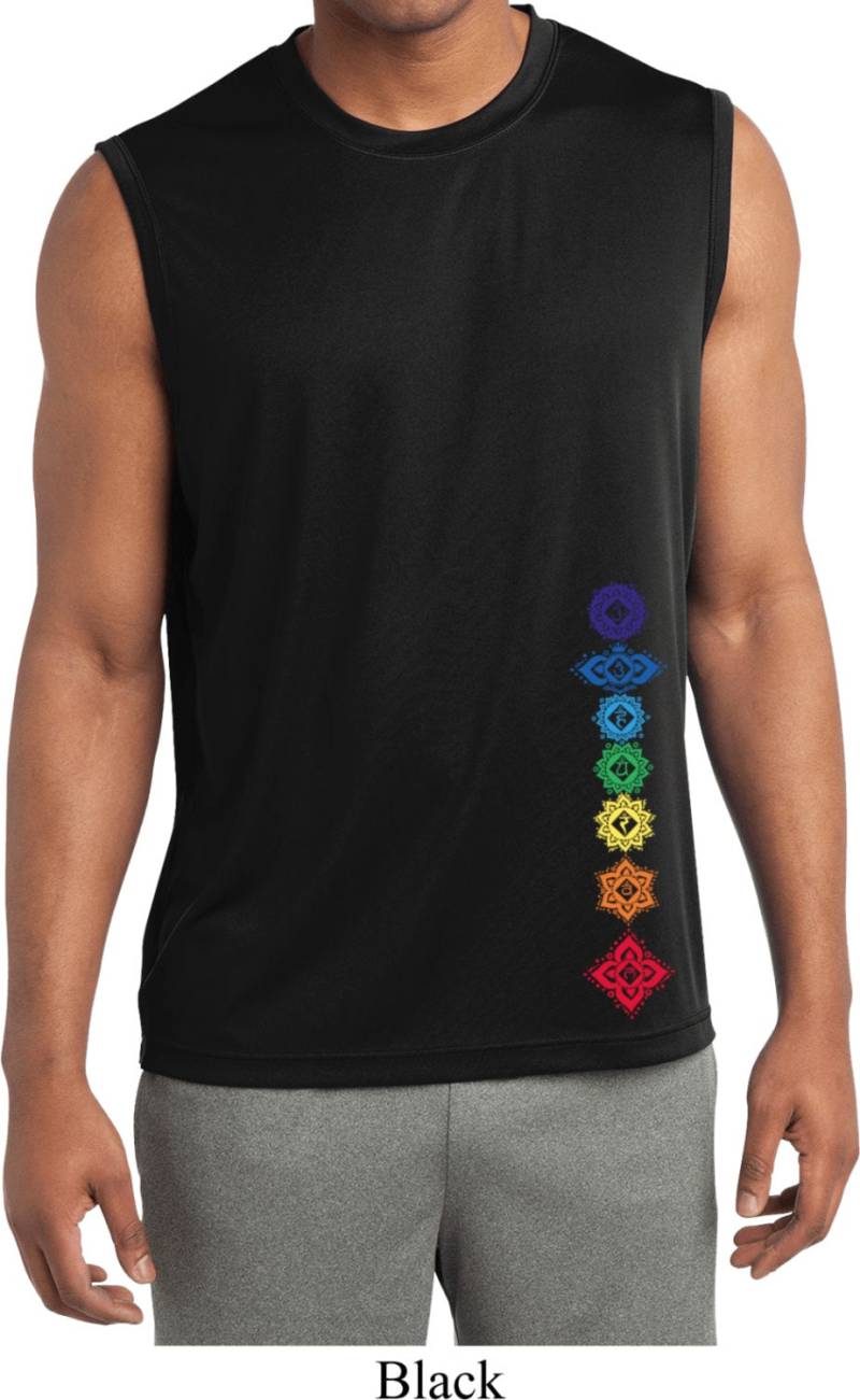 Floral Chakren Boden Druck Herren Yoga Ärmellose Feuchtigkeit Wicking T-Shirt = St352-Floral Floral Chakren Boden Druck Herren Yoga Ärmellose Feuchtigkeit Wicking T-Shirt = St352-Floral von YogaClothingForYou