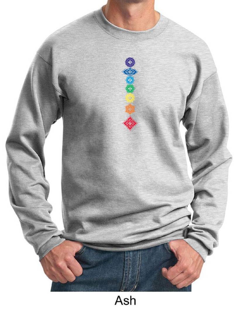 Floral Chakren Yoga Sweatshirt = Pc90-Floral von YogaClothingForYou