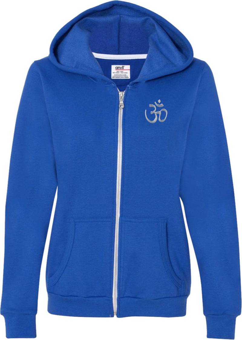 Hindu Patch Pocket Print Ladies Yoga Full Zip Hoodie = Hindu-Pp-71600Fl von YogaClothingForYou
