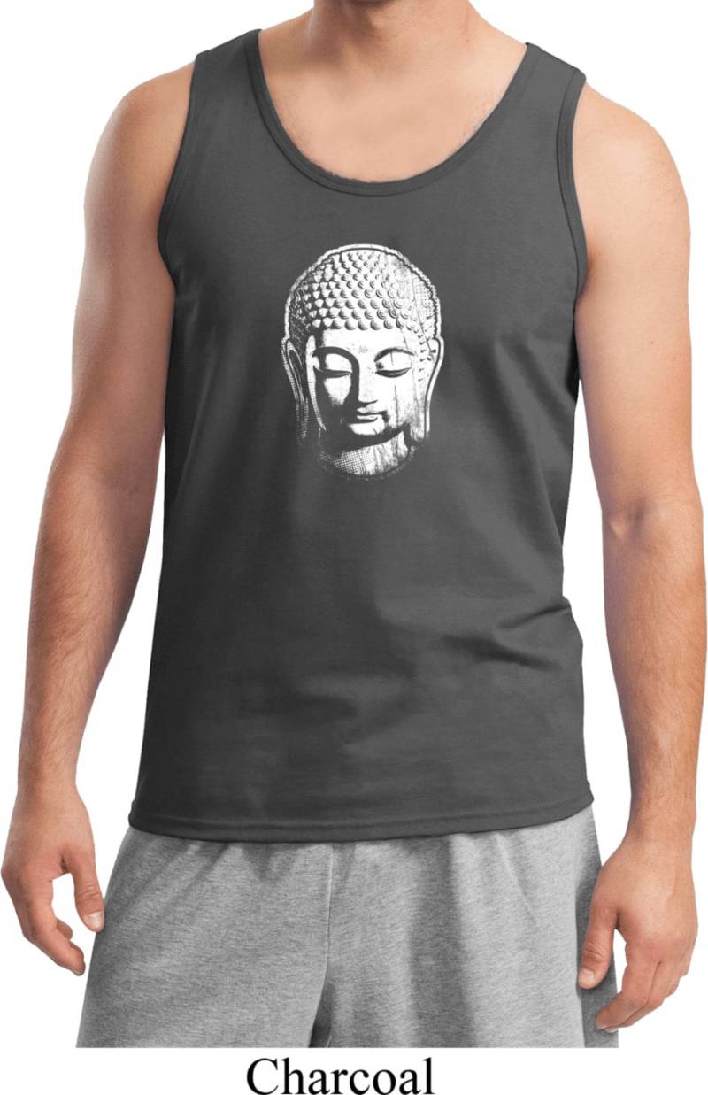Kleiner Buddha Kopf Herren Yoga Tank Top = 2200-Littlebh Kleiner Buddha Kopf Herren Yoga Tank Top = 2200-Littlebh von YogaClothingForYou
