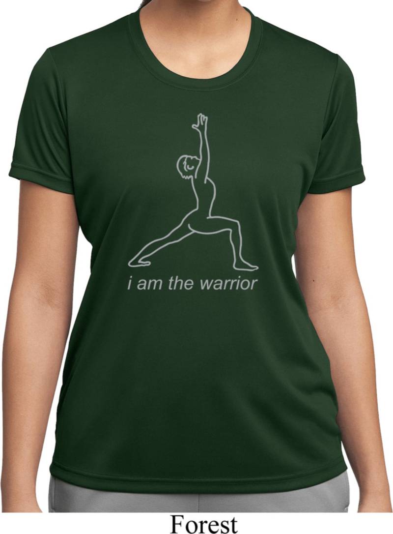 Linie Krieger Damen Yoga Feuchtigkeit Wicking T-Shirt = Lst350-Linewarrior von YogaClothingForYou