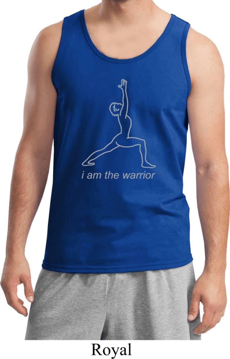 Linie Krieger Herren Yoga Tank Top = 2200-Linewarrior von YogaClothingForYou