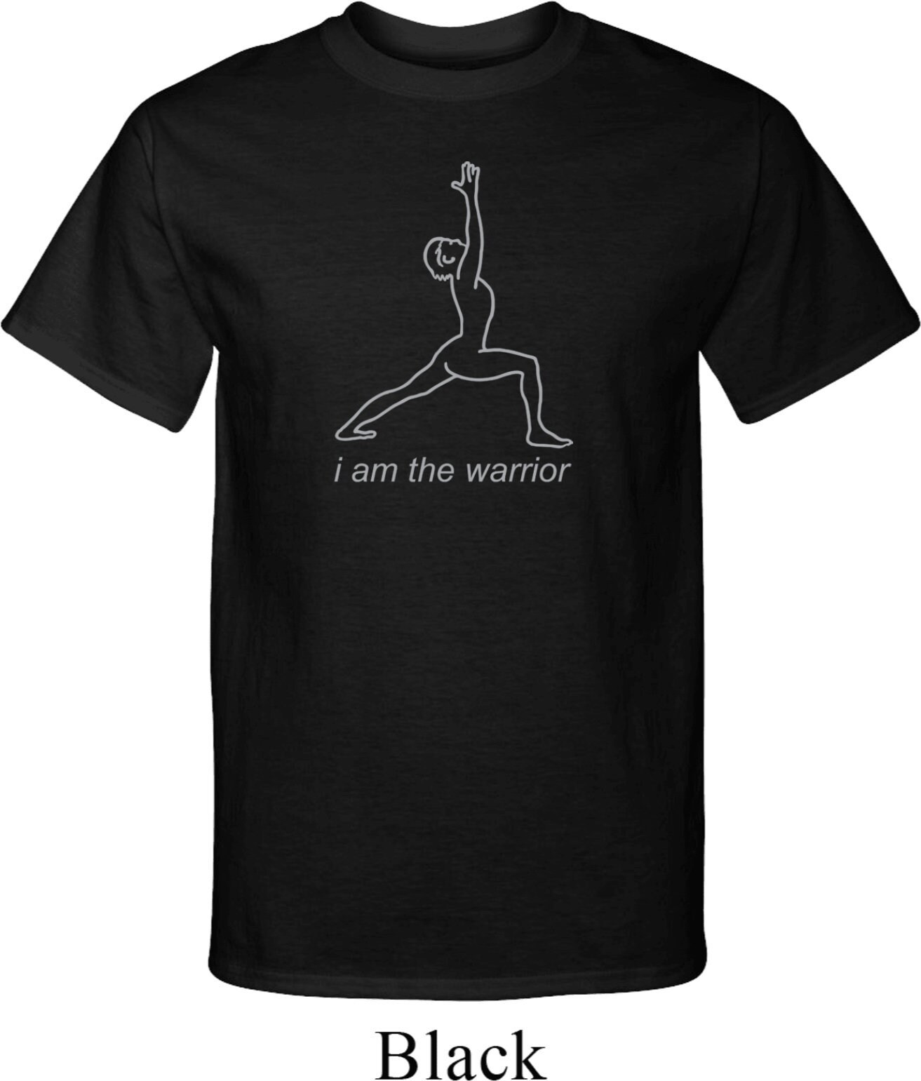 Linie Krieger Yoga Tall T-Shirt = Pc61T-Linewarrior von YogaClothingForYou