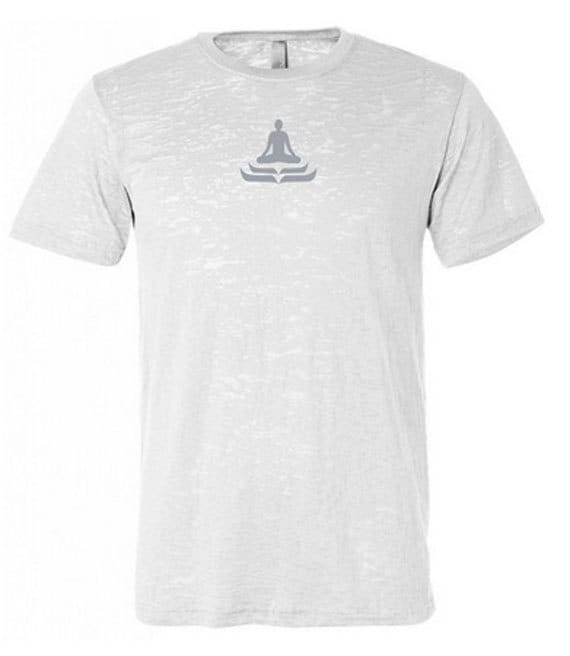 Lotus Pose Yoga Burnout T-Shirt = Nl6110-Lotus von YogaClothingForYou