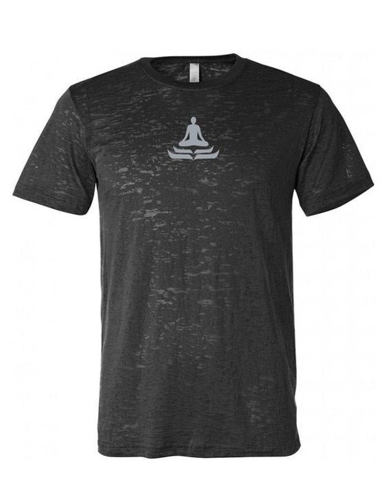 Lotus Pose Yoga Burnout T-Shirt = Nl6110-Lotus von YogaClothingForYou