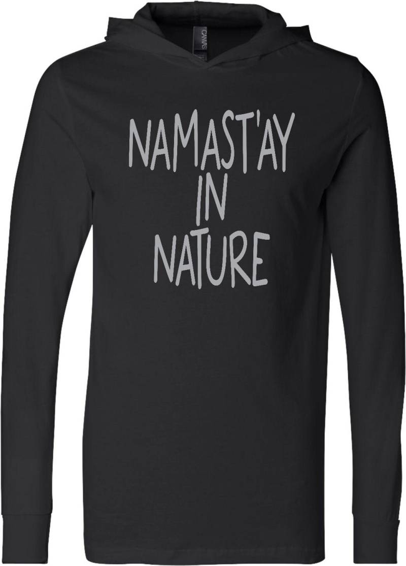 Namastay in Natur Yoga Leichte Hoodie T-Shirt - Nature-3512 von YogaClothingForYou