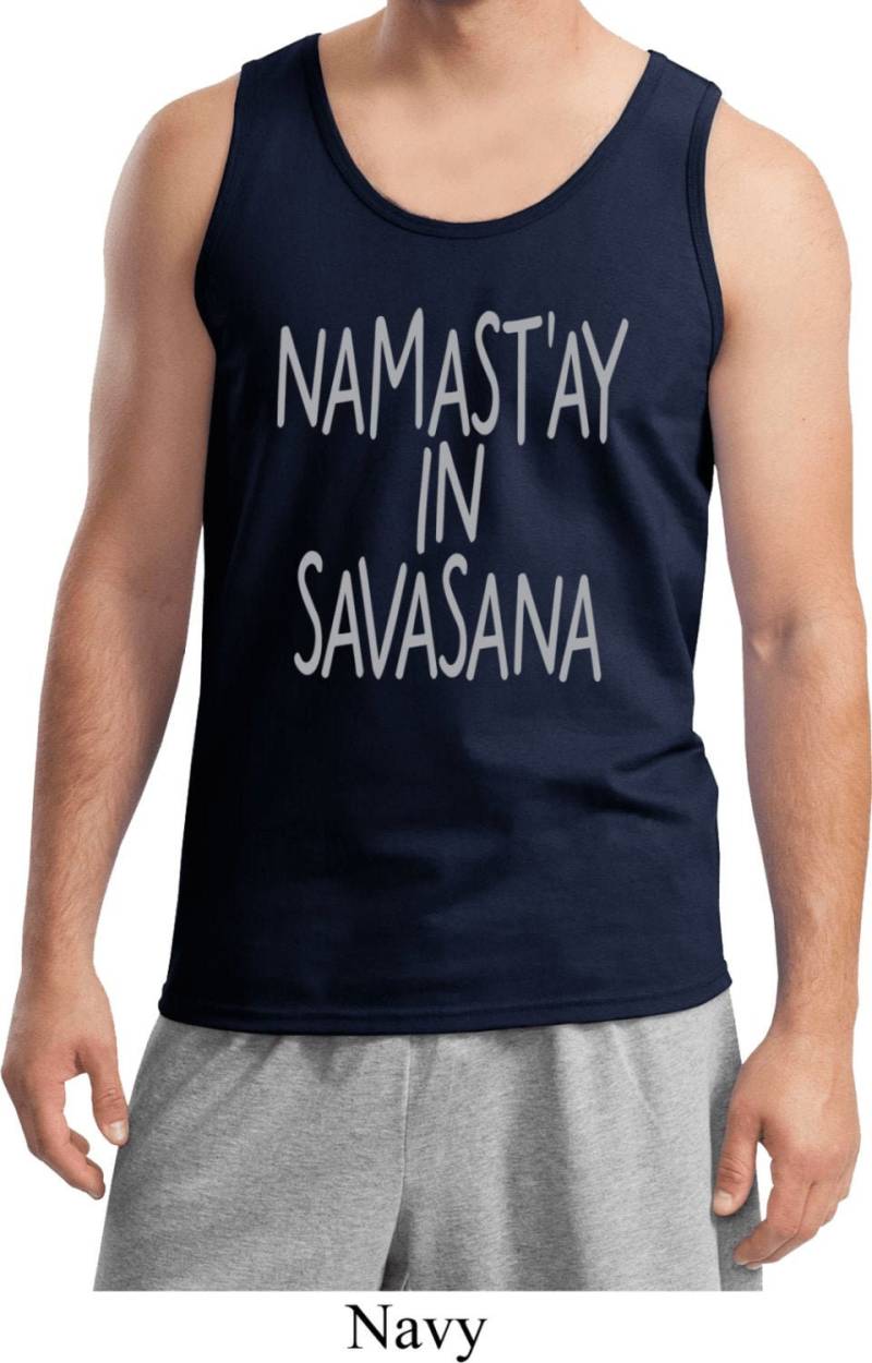 Namastay in Savasana Herren Yoga Tank Top = 2200-Namsav Namastay in Savasana Herren Yoga Tank Top = 2200-Namsav von YogaClothingForYou