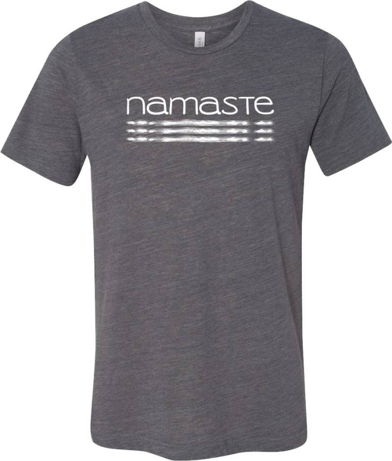 Namaste Linien Burnout Yoga T-Shirt = Namlines-3650 von YogaClothingForYou