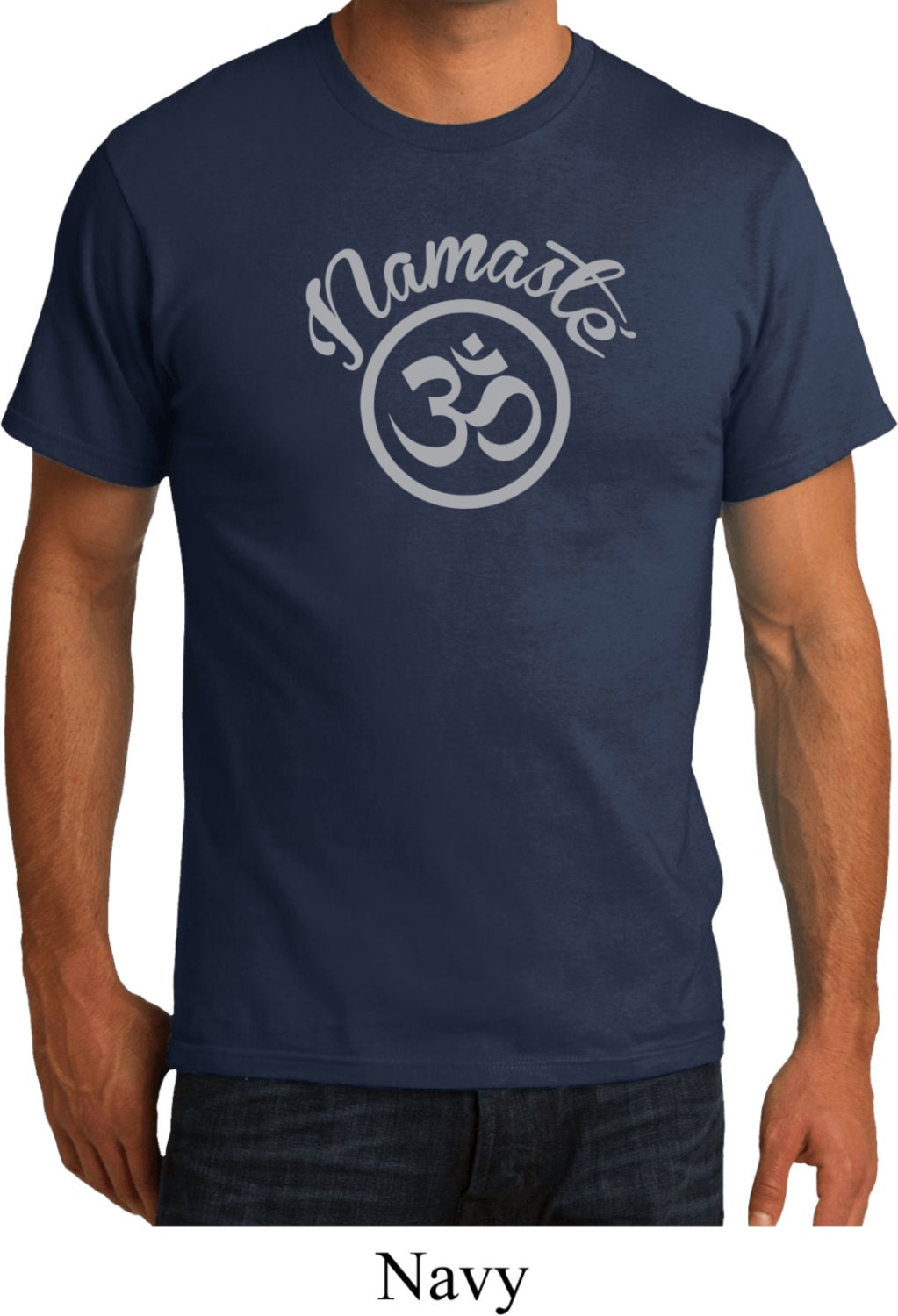 Namaste Om Yoga Bio T-Shirt = Pc50Org-Namom von YogaClothingForYou